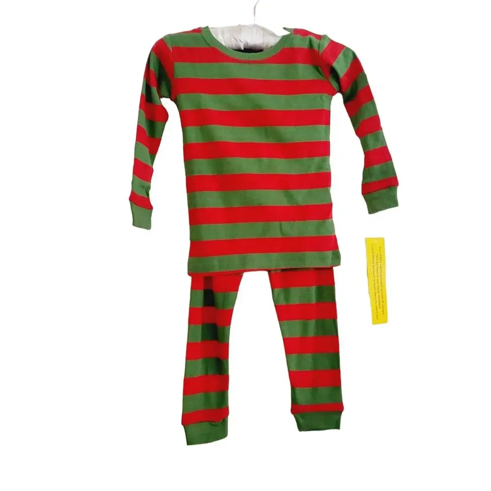 New Leveret striped cotton pajamas 2T